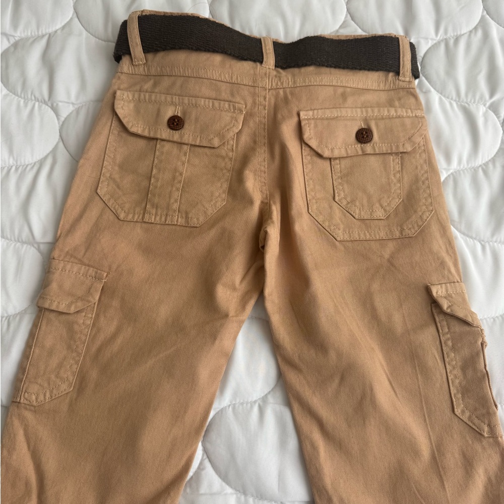Kids ARN Jeans Cargo Shorts with Belt – Tan Safari Style – Size 8 - Picture 5 of 5